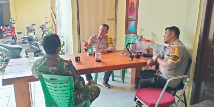 Polsek Langgam dan Koramil 09 Langgam Perkuat Sinergitas TNI-Polri