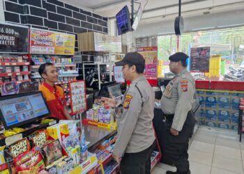 Polsek Pangkalan Kerinci Patroli Siang di Titik Rawan C3 Jelang Nataru 2025