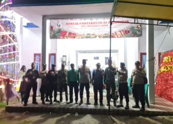 Polisi Amankan Perayaan Malam Natal di 40 Gereja Pangkalan Kuras