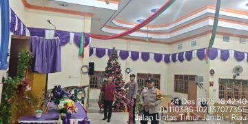 Polsek Ukui Amankan Ibadah Natal di Enam Gereja, Situasi Kondusif