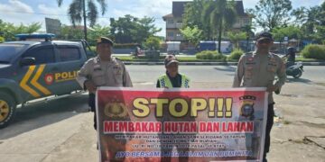 Patroli Daerah Rawan Karhutla, Polisi Sosialisasikan Larangan Membakar Lahan