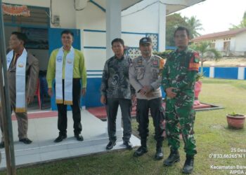 Polsek Bunut Amankan Ibadah Natal 2025 di Beberapa Gereja, Situasi Kondusif