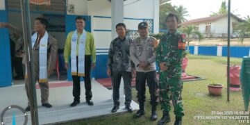 Polsek Bunut Amankan Ibadah Natal 2025 di Beberapa Gereja, Situasi Kondusif