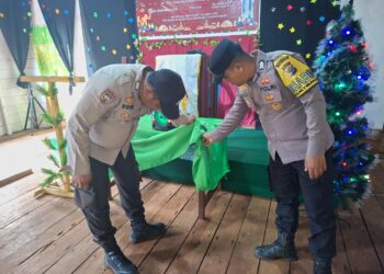 Polsek Kuala Kampar Amankan Ibadah Natal 2025 di Tiga Gereja, Situasi Tetap Kondusif