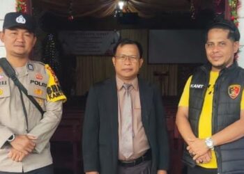 Polsek Teluk Meranti Amankan Ibadah Natal di Gereja GGP
