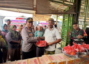 Polres Aceh Tenggara Salurkan Bantuan Kemanusiaan Dirkrimsus Polda Kepri Ke 14 Desa
