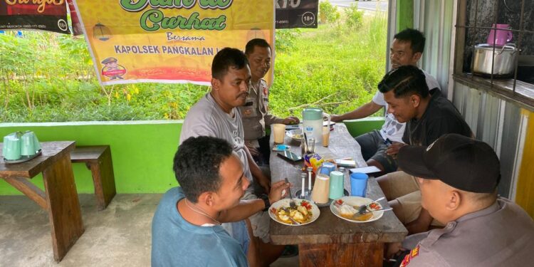 Polsek Pangkalan Lesung Himbau Warga Jaga Kamtibmas dalam Kegiatan Jum’at Curhat