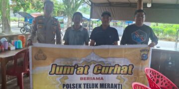 Polsek Teluk Meranti Gelar Jum’at Curhat, Remaja Ugal-Ugalan di Sepeda Motor Jadi Sorotan