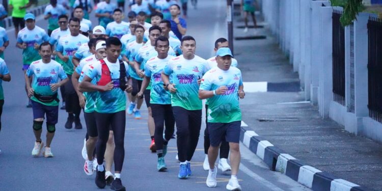 Polda Riau Gelar Marine Police Fun Run, Lari untuk Menjaga Alam dan Lautan