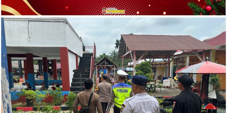Pos Pam Nilam Sari Ukui Patroli Objek Wisata Selama Operasi Lilin 2025