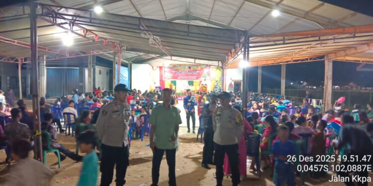 Polsek Pangkalan Lesung Perketat Pengamanan Perayaan Natal dan Tahun Baru