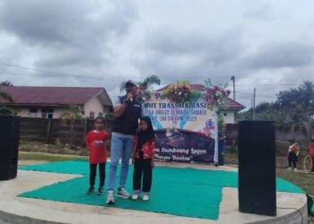 Desa Bukit Lembah Subur Rayakan HUT ke-38, Polsek Kerumutan Ajak Anak Cinta Tanah Air