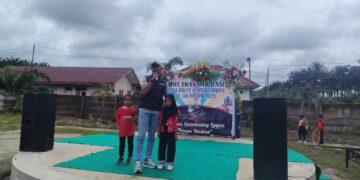 Desa Bukit Lembah Subur Rayakan HUT ke-38, Polsek Kerumutan Ajak Anak Cinta Tanah Air