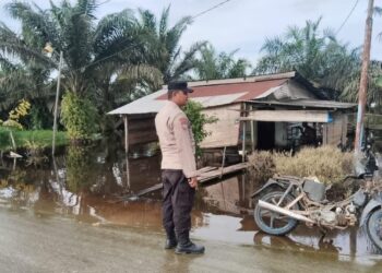 Banjir di Kelurahan Kerumutan Terpantau Terkendali, Warga Belum Mengungsi