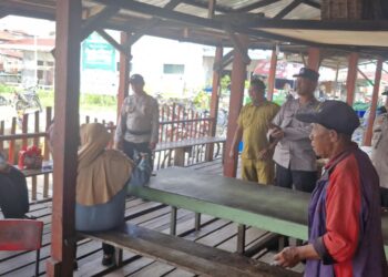 Polsek Kuala Kampar Sosialisasikan Antisipasi Banjir, Warga Diminta Waspada Kenaikan Sungai Kampar