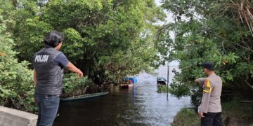 Polsek Teluk Meranti: Debit Air Sungai Kampar Masih Normal, Warga Aman