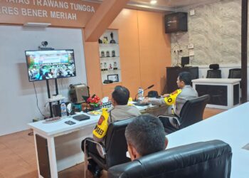 Kapolda Aceh Ikuti Rilis Akhir Tahun 2025 Polri Secara Virtual Di Polres Bener Meriah