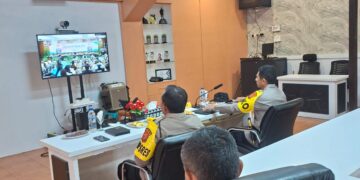Kapolda Aceh Ikuti Rilis Akhir Tahun 2025 Polri Secara Virtual Di Polres Bener Meriah