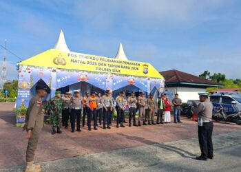 Rayakan Libur Nataru dengan Tenang, Polres Siak Tingkatkan Pengamanan Istana Siak