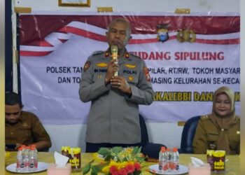 Kapolsek Tamalate Kompol H. Muh. Thamri Sambangi Kantor Lurah Bongaya, Ini Tujuannya