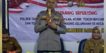 Kapolsek Tamalate Kompol H. Muh. Thamri Sambangi Kantor Lurah Bongaya, Ini Tujuannya