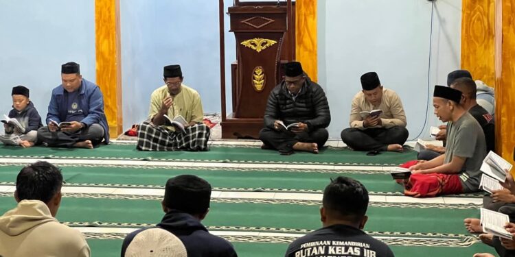 Bencana Tak Halangi Ibadah, Rutan Takengon Tetap Hidupkan Wirid Yasin Rutin