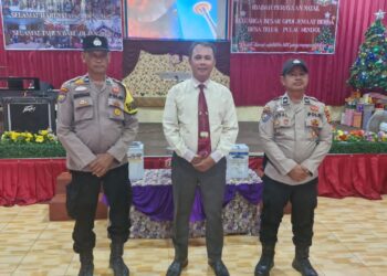 Polisi Amankan Ibadah Tahun Baru di Tiga Gereja Kuala Kampar