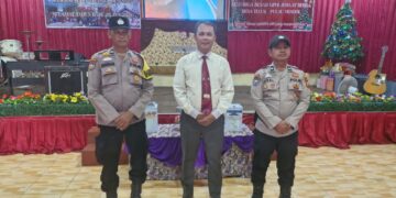Polisi Amankan Ibadah Tahun Baru di Tiga Gereja Kuala Kampar