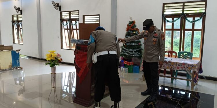 Polsek Pangkalan Lesung Amankan Perayaan Natal dan Tahun Baru di GPI