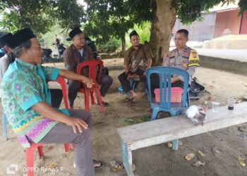 Polsek Kerumutan Gelar Jum’at Curhat, Warga Keluhkan Remaja Kebut-Kebutan dan Pencurian Sawit