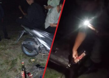 Lagi, Pol WH Aceh Singkil Bubarkan 5 Pasang Muda-Mudi Ditempat Gelap Dan Musnahkan Miras