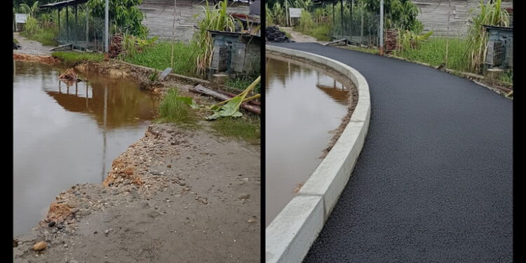 Jalan Putus, Warga Dusun Tanggul Kuta Simboling Tagih Perhatian Pemerintah Aceh Singkil