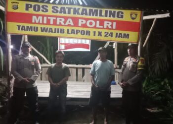 Polsek Pangkalan Kuras Cek Pos Kamling, Tingkatkan Kepercayaan Masyarakat