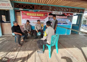Polsek Kuala Kampar Gelar Minggu Kasih, Tanggapi Harkamtibmas dan Kenakalan Remaja