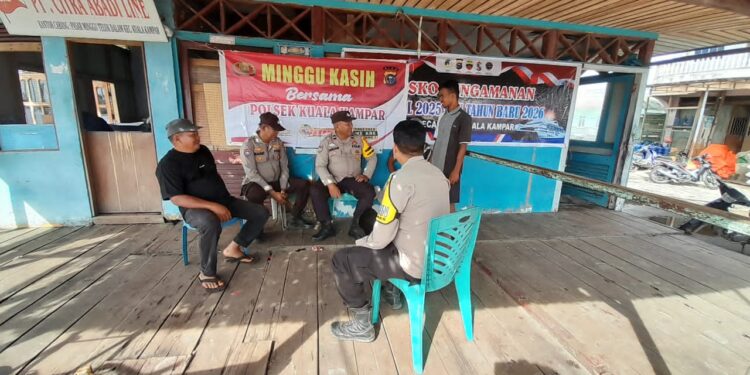Polsek Kuala Kampar Gelar Minggu Kasih, Tanggapi Harkamtibmas dan Kenakalan Remaja