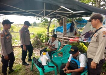 Antisipasi Bahaya Ombak Bono, Polsek Teluk Meranti Patroli Pantai Ogis