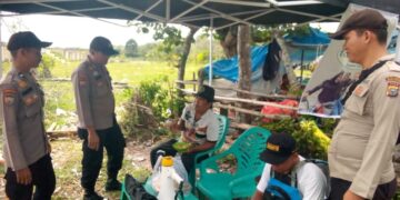 Antisipasi Bahaya Ombak Bono, Polsek Teluk Meranti Patroli Pantai Ogis