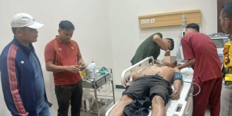 Polsek Kampar Kiri Hilir Amankan Pelaku Curanmor, Pelaku Sempat Diamuk Massa