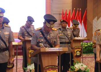 Kapolda Sumsel Pimpin Sertijab Wakapolda Sejumlah Pejabat Utama Dan Kasatwil