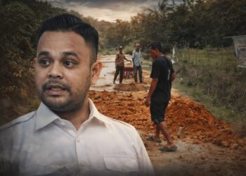 Jalan Desa Rusak Bertahun-tahun, Ketua Elang 3 Hambalang Riau Perbriyan Winaldi Turun Langsung