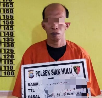 Polsek Siak Hulu Tangkap Pelaku Pencabulan Terhadap Anak Tiri Sejak Kelas 6 SD