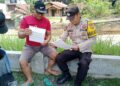 Patroli Karhutla Polsek Kerumutan, Polisi Sosialisasikan Larangan Membakar Lahan