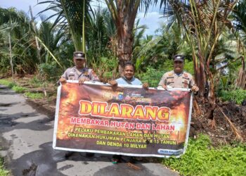 Polsek Kuala Kampar Sosialisasikan Maklumat Kapolda Riau Antisipasi Karhutla