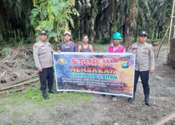 Polsek Ukui Gencarkan Patroli dan Himbauan Karhutla di Wilayah Rawan Kebakaran