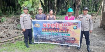 Polsek Ukui Gencarkan Patroli dan Himbauan Karhutla di Wilayah Rawan Kebakaran