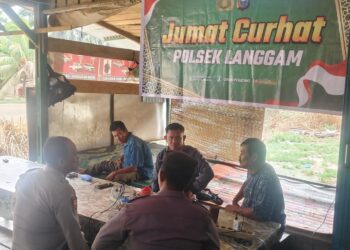 Jumat Curhat Polsek Langgam Bahas Narkoba hingga Pencurian Sawit di Desa Segati