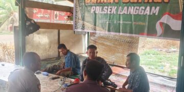 Jumat Curhat Polsek Langgam Bahas Narkoba hingga Pencurian Sawit di Desa Segati