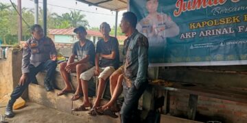 Polsek Bunut Gelar Jum’at Curhat, Sosialisasikan Pencegahan Narkoba, Judi Online, dan Karhutla