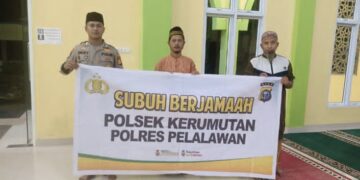 Polsek Kerumutan Laksanakan Subuh Keliling, Tingkatkan Kehadiran Polri di Tengah Masyarakat