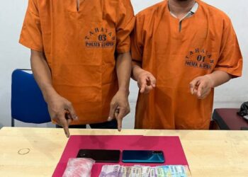 Polsek Kampar Tangkap Dua Pelaku Narkoba di Desa Sendayan 